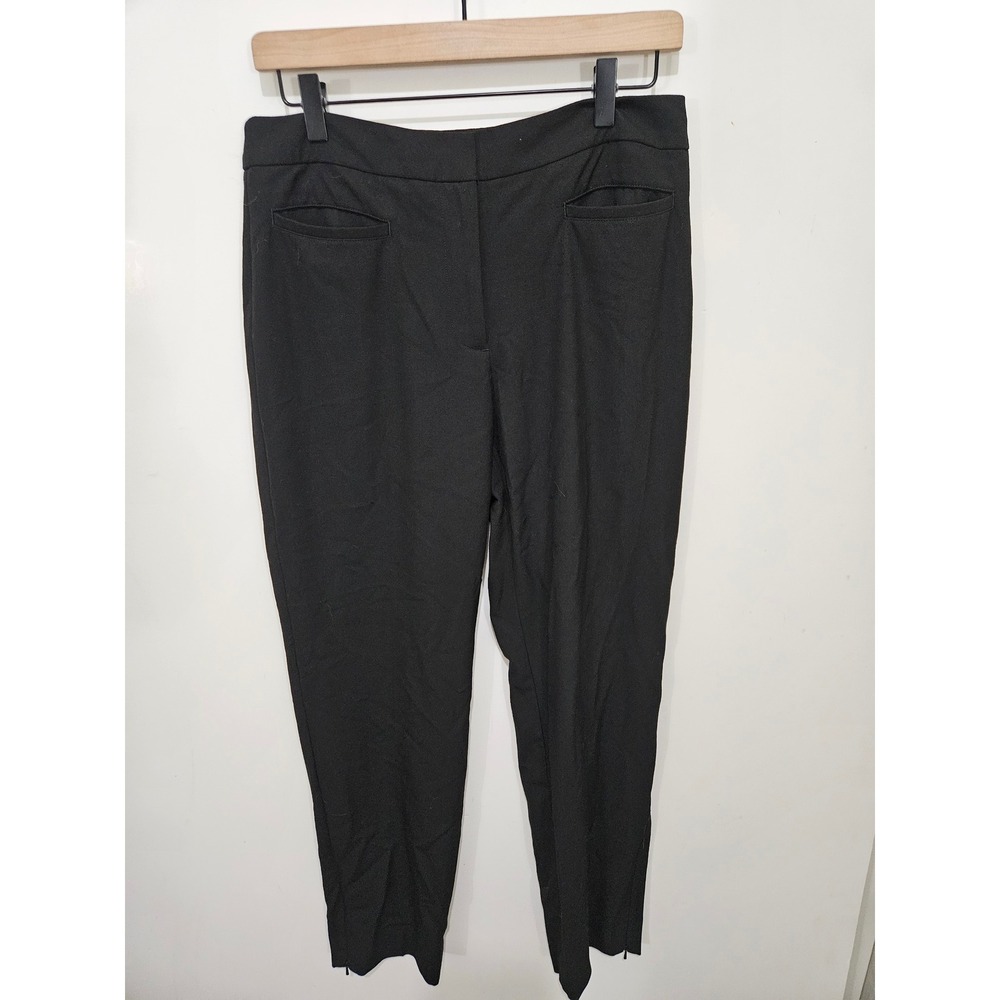 Talbots Heritage Black Slim Leg Ankle Dress Pants Trousers Women Size 6